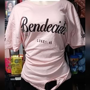 Pink "Bendecida" shirt size 3XL